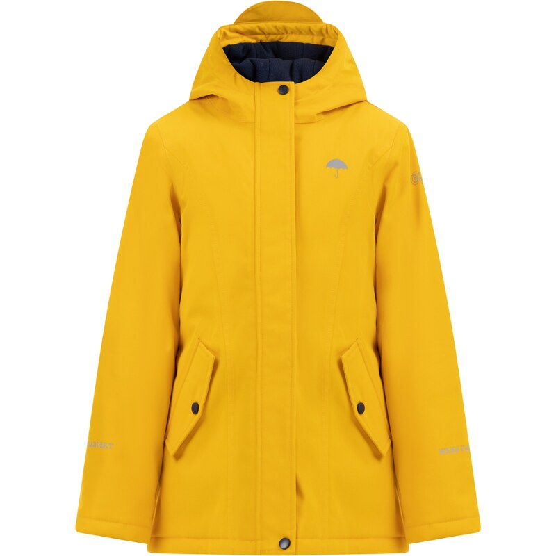 Schmuddelwedda Funkčná bunda zlatá žltá / svetlosivá 54261710