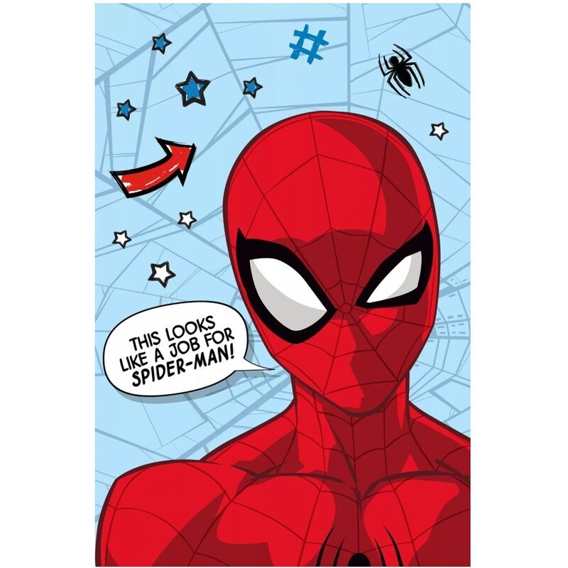 Jerry Fabrics Mikroplyšová deka Spiderman - 100 x 150 cm