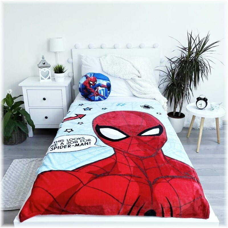 Jerry Fabrics Mikroplyšová deka Spiderman - 100 x 150 cm