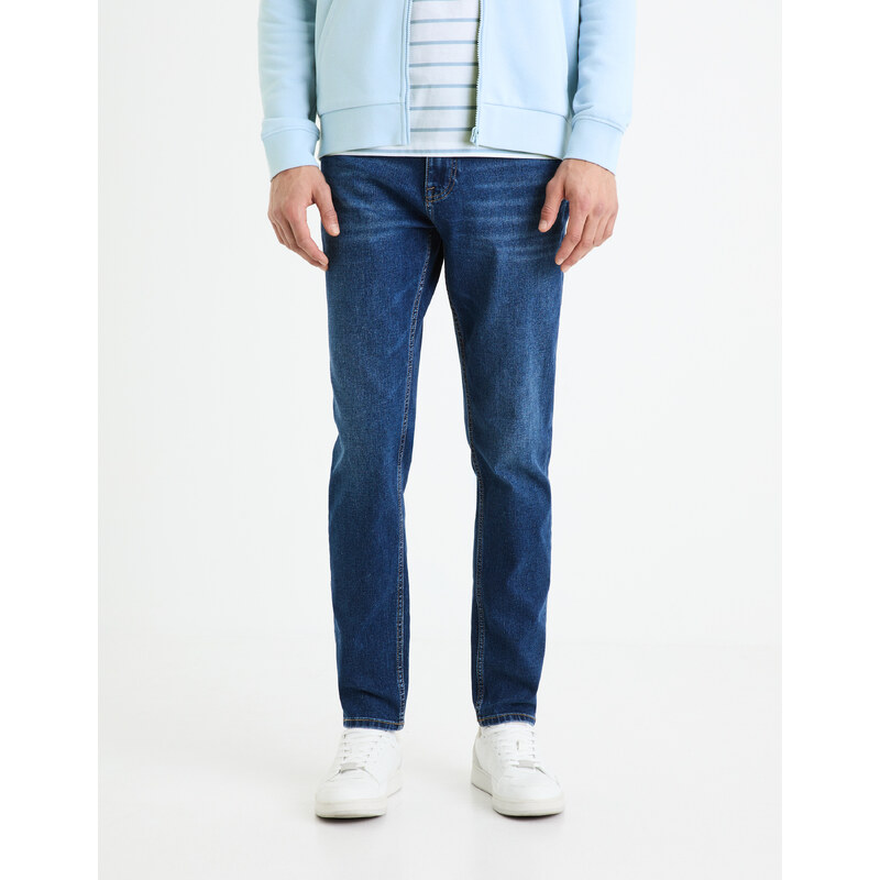 Tmavomodré pánske slim fit džínsy Celio Foslim 65137973