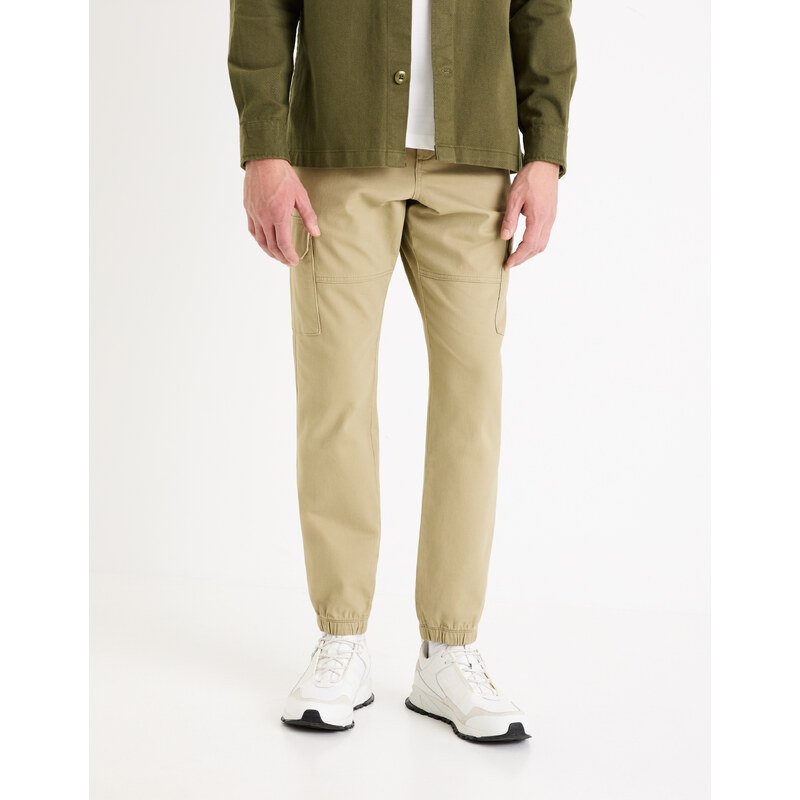 Béžové pánske cargo nohavice Celio Dolyte 50599203