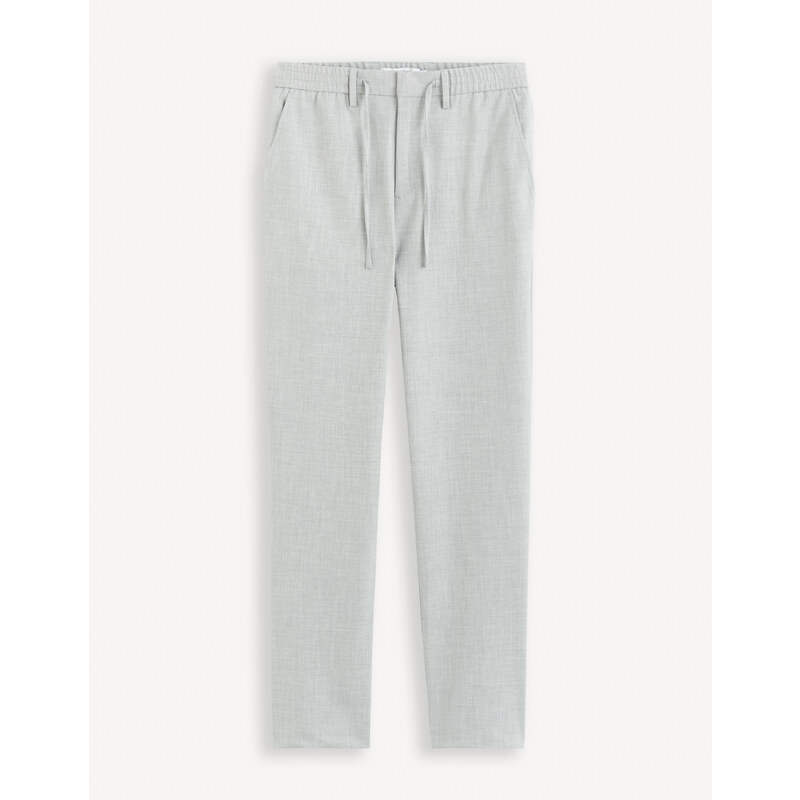 Svetlosivé pánske skrátené nohavice Celio Cosmart 50598024