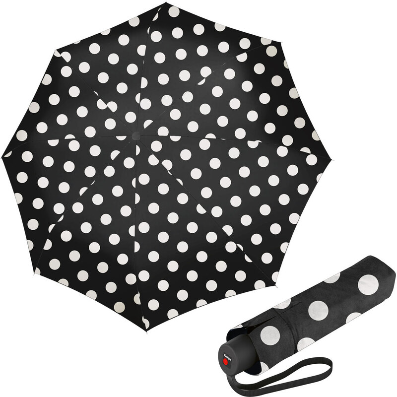 Reisenthel Pocket Classic Dots White - dámsky skladací dáždnik