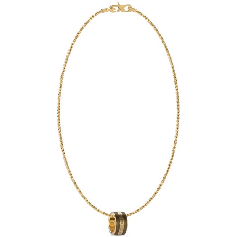 Guess Štýlový pozlátený náhrdelník pre mužov Legacy JUMN03208JWYGBKT/U 66725648