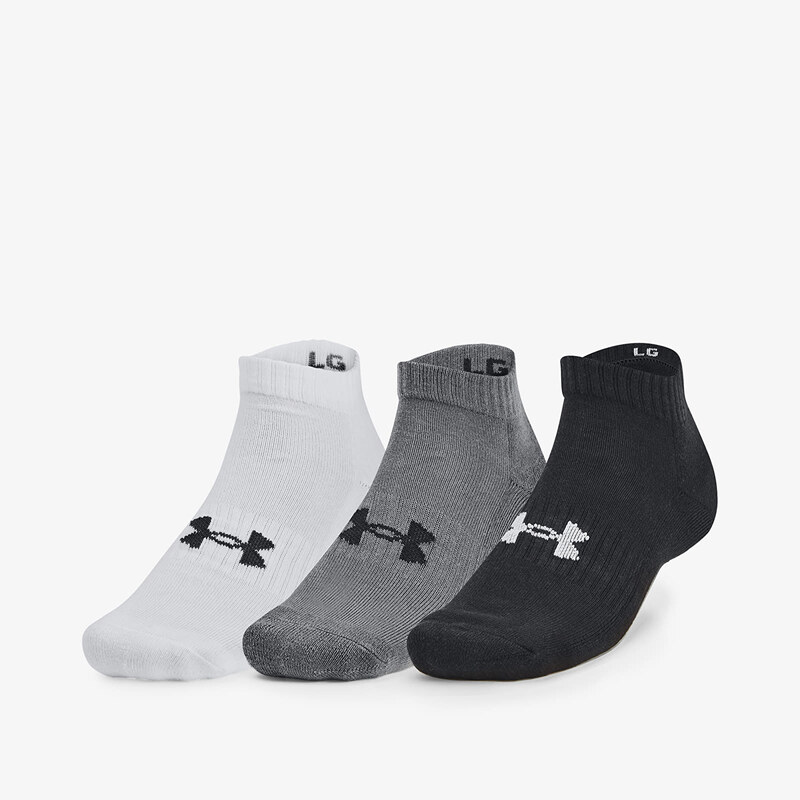 Under Armour Core Low Cut Socks 3-Pack Black M 50199906