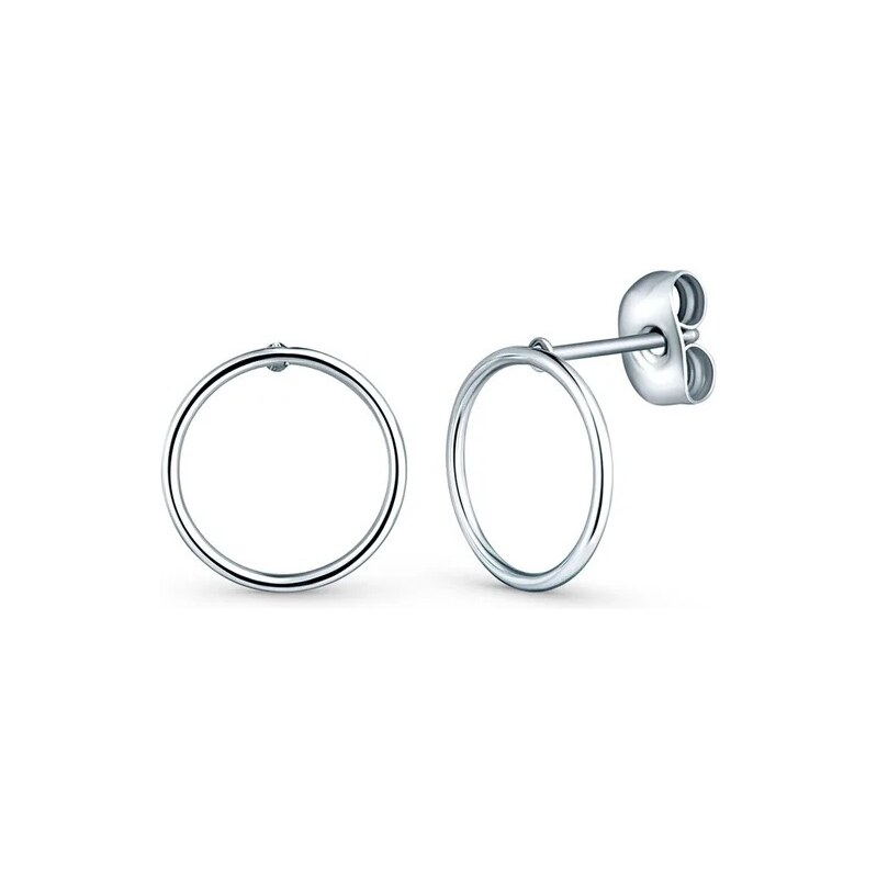 Vuch Minimalistické oceľové náušnice Krúžok QUPIA SILVER 66594890