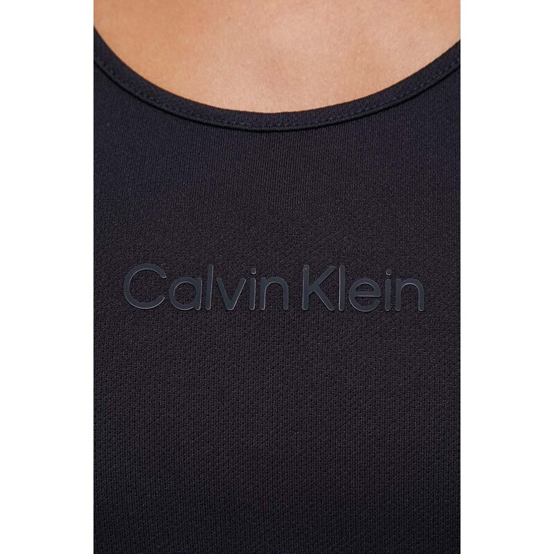Tréningový top Calvin Klein Performance čierna farba