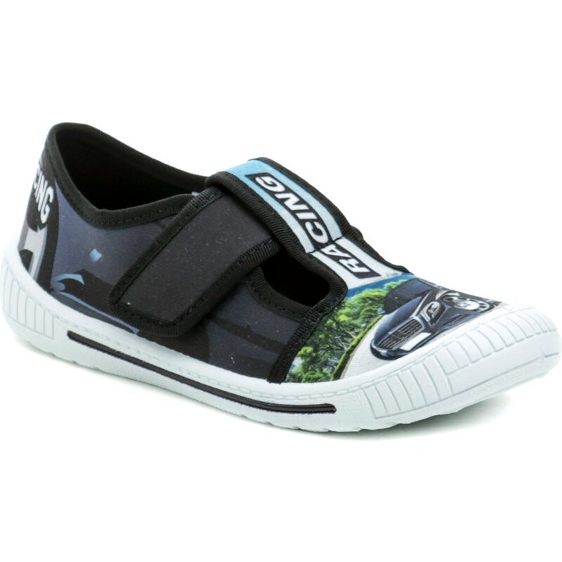 3F chlapčenské čierno modré papuče RACING 3Sk3-19