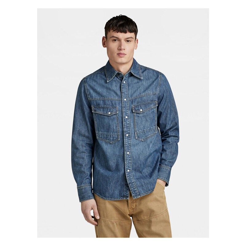džínsová košeľa G-Star Raw 48802416