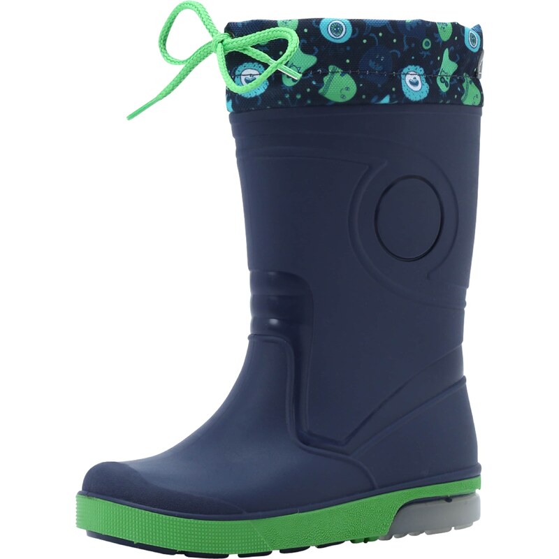 BECK Gumáky Blinking Flummies námornícka modrá / svetlomodrá / zelená 48806433