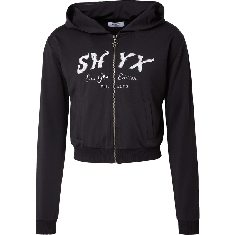 SHYX Tepláková bunda čierna / biela 54293218