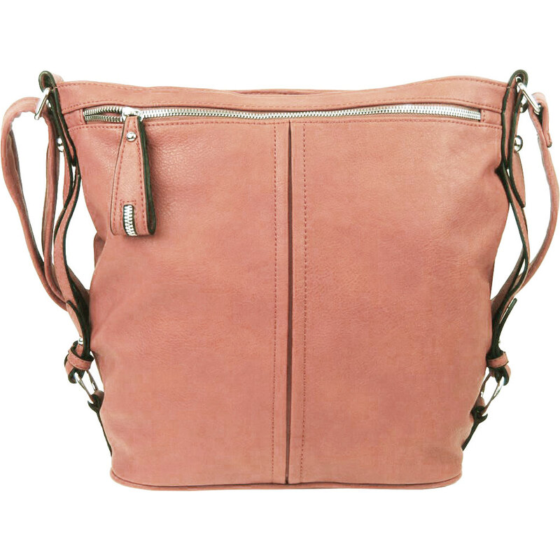 Mahel Moderná veľká crossbody kabelka 74-MH ružová 48820545