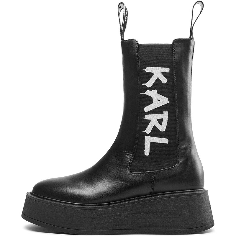 Členková obuv s elastickým prvkom KARL LAGERFELD
