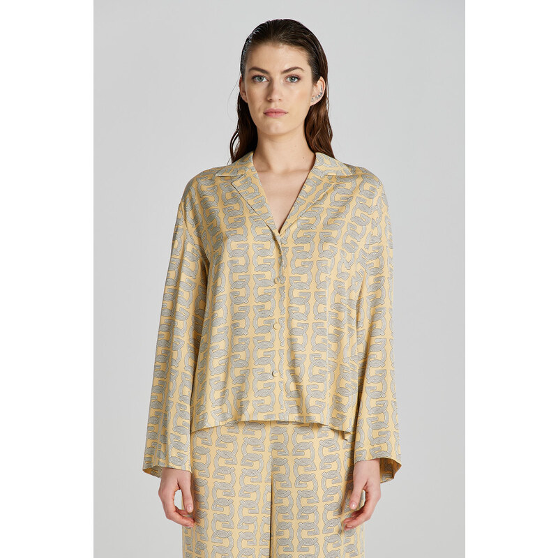 KOŠEĽA GANT REL CAMP COLLAR G PATTERN SHIRT DUSTY YELLOW 48836907