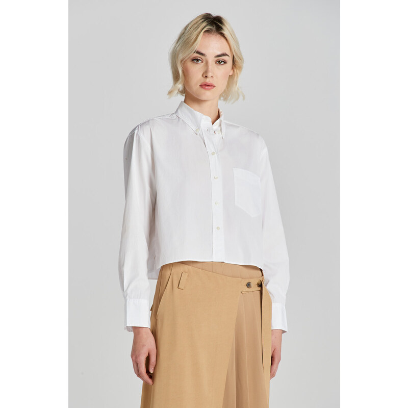 KOŠEĽA GANT REL CROPPED SHIRT WHITE 48836927