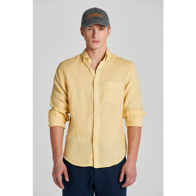 KOŠEĽA GANT REG GMNT DYED LINEN SHIRT DUSTY YELLOW 48836925