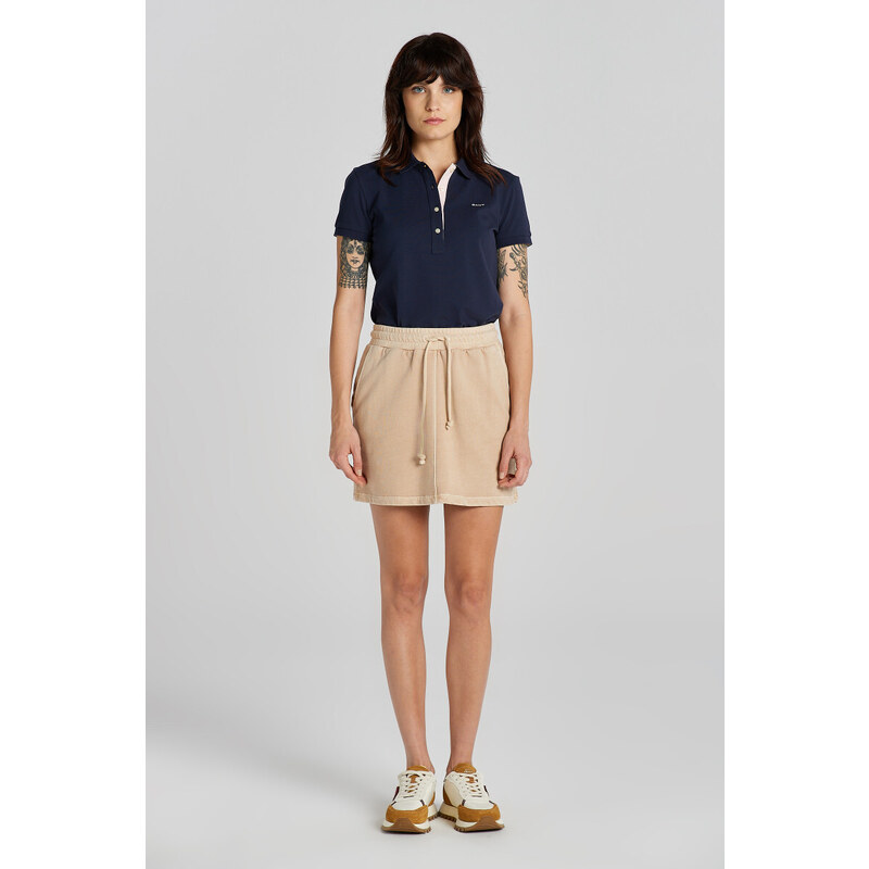 TEPLÁKOVÁ SUKŇA GANT REL MINI SUNFADED SKIRT DRY SAND 48836974