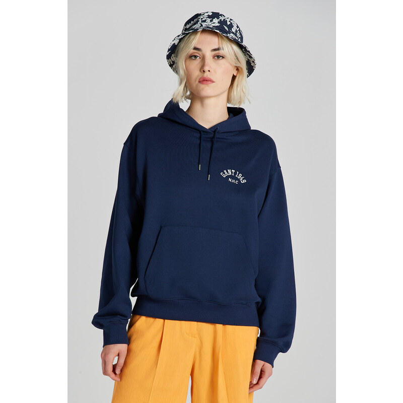 MIKINA GANT ARCH HOODIE CLASSIC BLUE 48836994