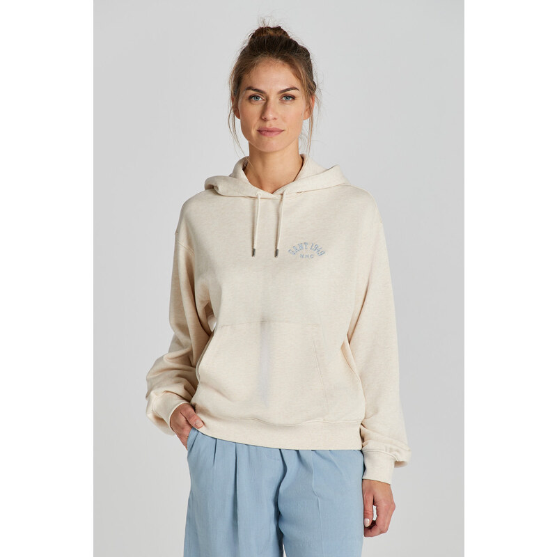 MIKINA GANT ARCH HOODIE OAT MELANGE 48836996