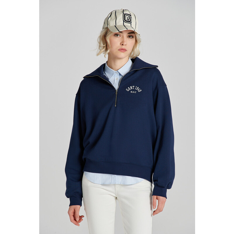 MIKINA GANT ARCH HALF ZIP SWEAT CLASSIC BLUE 48836997