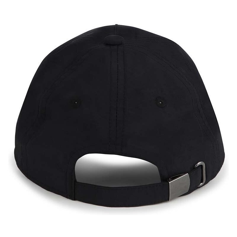 Detská baseballová čiapka HUGO čierna farba, s nášivkou