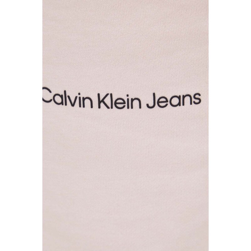 Bavlnené šortky Calvin Klein Jeans ružová farba,J30J325133