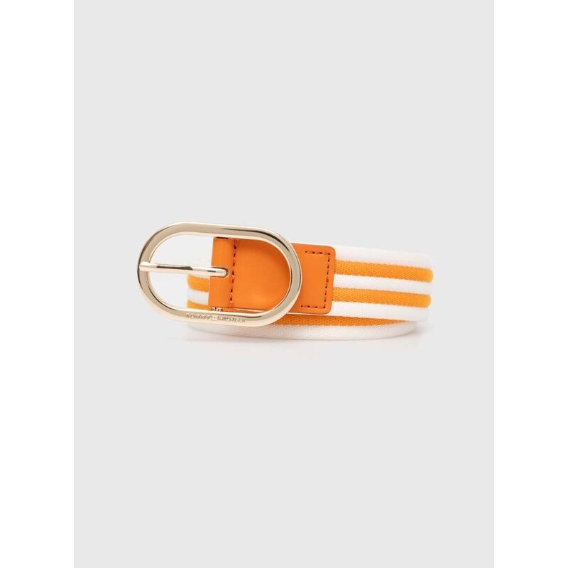 Opasok Tommy Hilfiger dámsky,oranžová farba,AW0AW16168