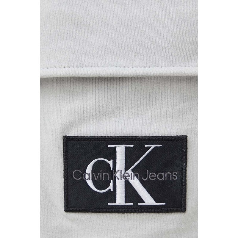 Šortky Calvin Klein Jeans pánske,šedá farba,J30J325132