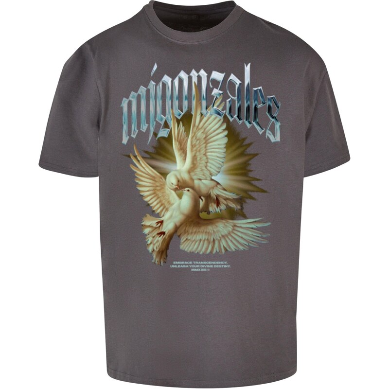 MJ Gonzales Tričko SPIRIT tmavobéžová / modrozelená / tmavosivá / 57517205