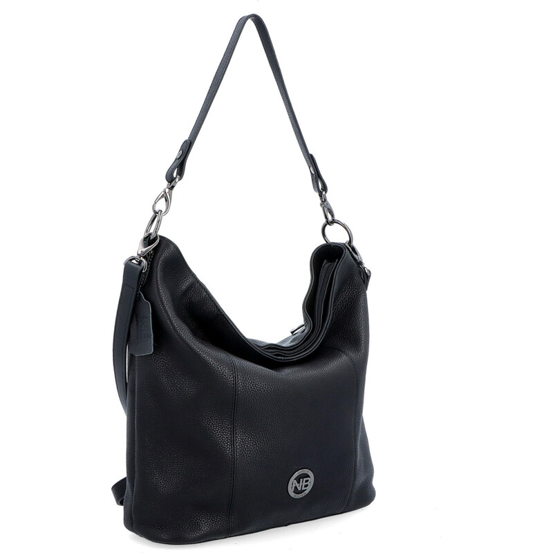 Kožená kabelka cez rameno Noelia Bolger čierna NB 3002 C 48932435