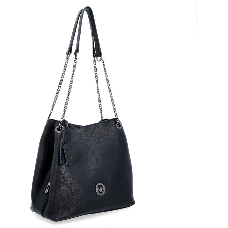 Kožená kabelka cez rameno Noelia Bolger čierna NB 3000 C 48932437