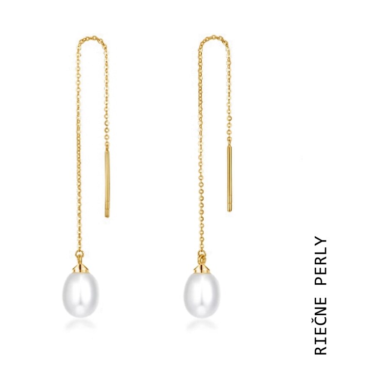 Taboo náušnice Atlantis, prírodné, riečne, biele perly tba100 48856558