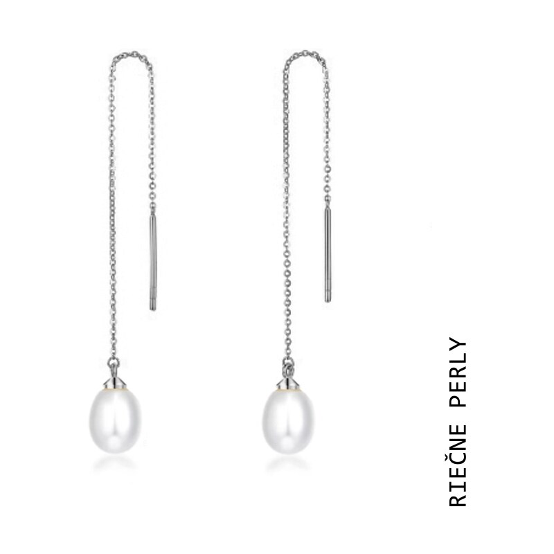 Taboo náušnice Atlantis, prírodné, riečne, biele perly tba101 48856559