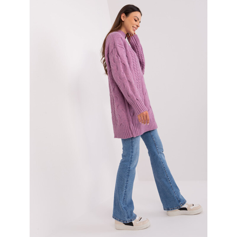 Wool Fashion Italia Sweater-AT-SW-2367-1.35P-purple 64666677