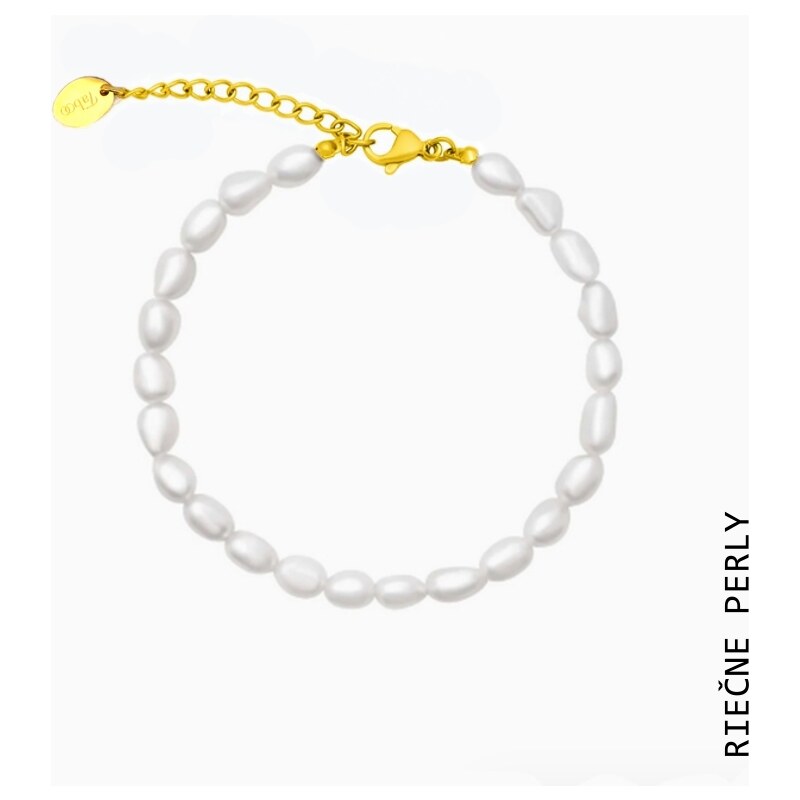 Taboo náramok na nohu Atlantis, prírodné, riečne, biele perly tba107 48873773