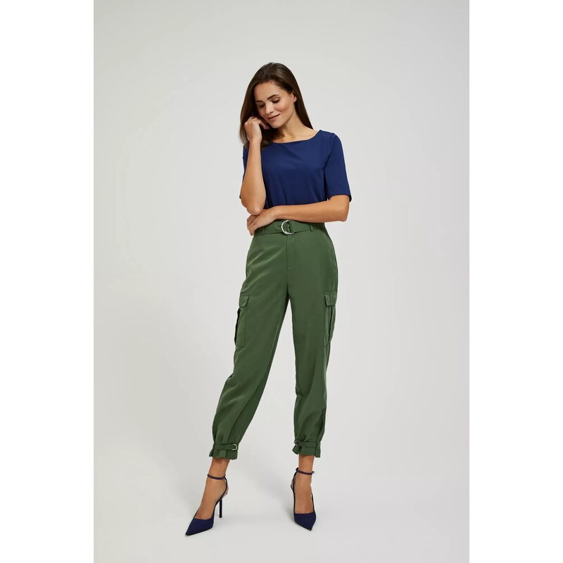 Marisse Womens Trousers L-Sp-4307 Khaki 50567265