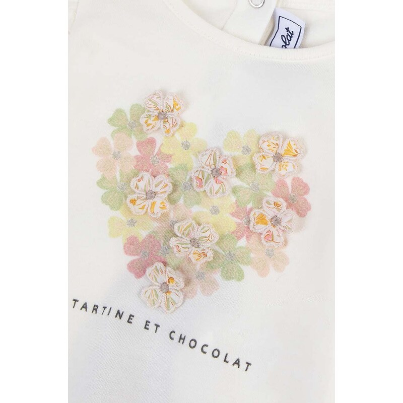 Tričko pre bábätko Tartine et Chocolat béžová farba