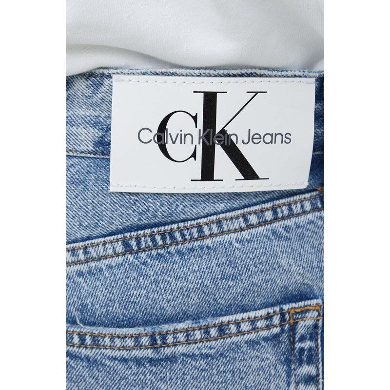 Rifľové krátke nohavice Calvin Klein Jeans pánske, J30J324873