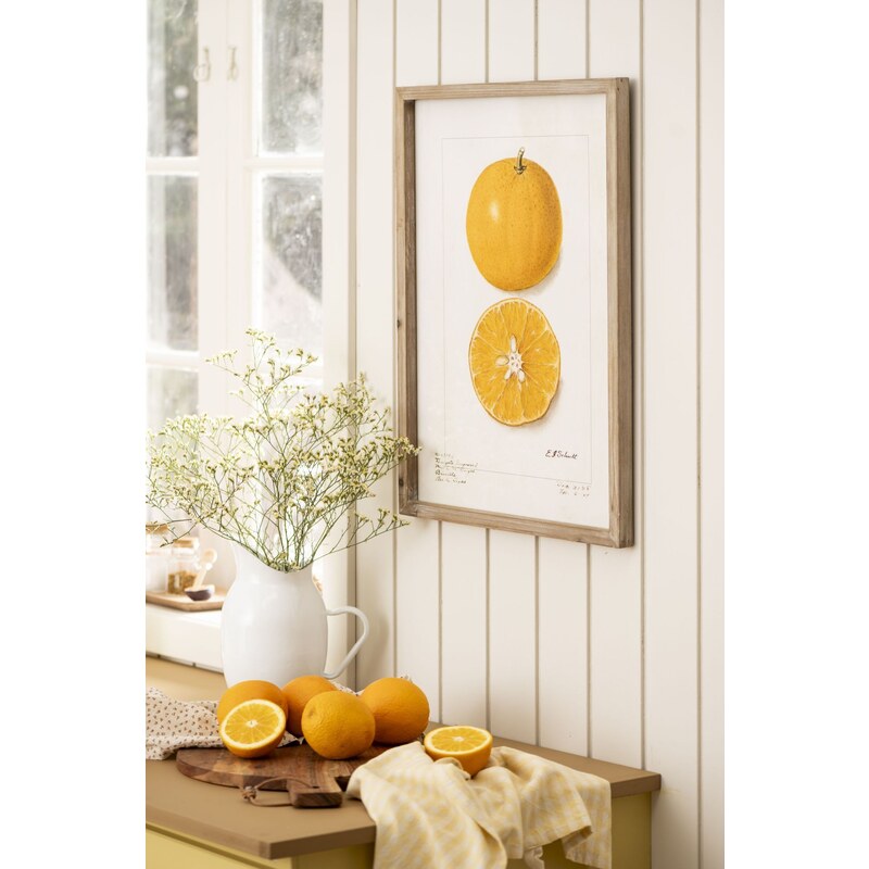IB LAURSEN Obraz v rámé Citrus Fruits 45 x 60 cm Citron