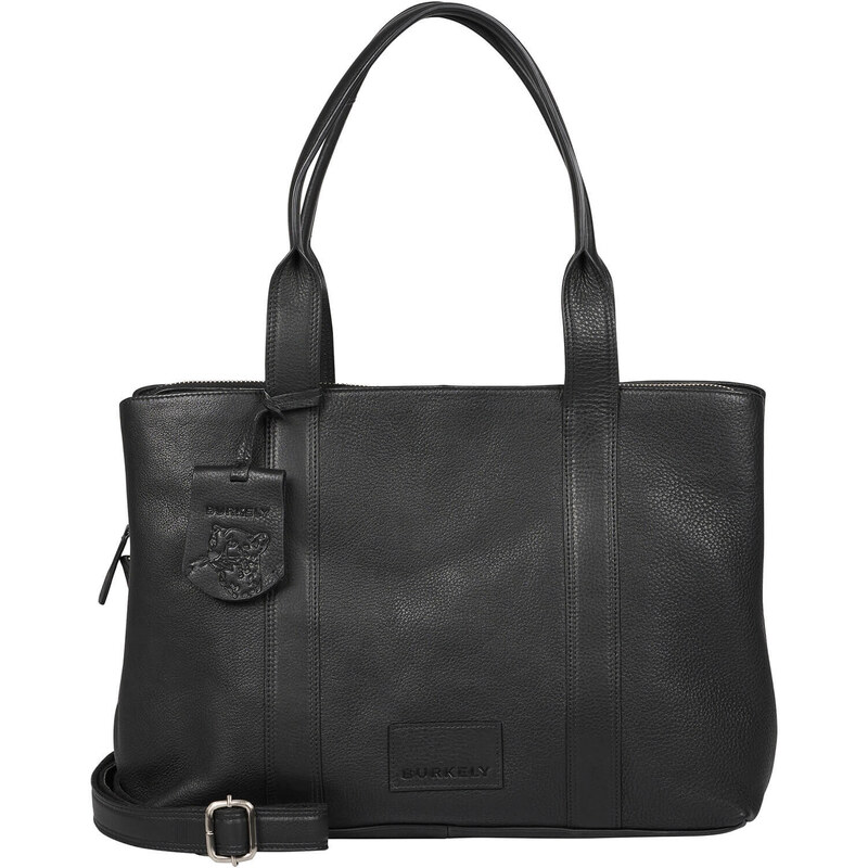 Dámska kožená business kabelka Burkely Haite - čierna 49169311