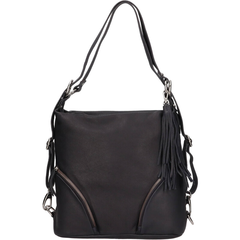 The Trend Dámska kožená batôžko-kabelka Trend Ariana - tmavo modrá 48227265