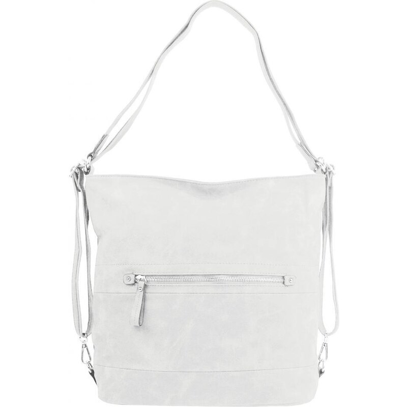 BELLA BELLY Veľká dámska kabelka cez rameno / batoh svetlá krémová 48909160