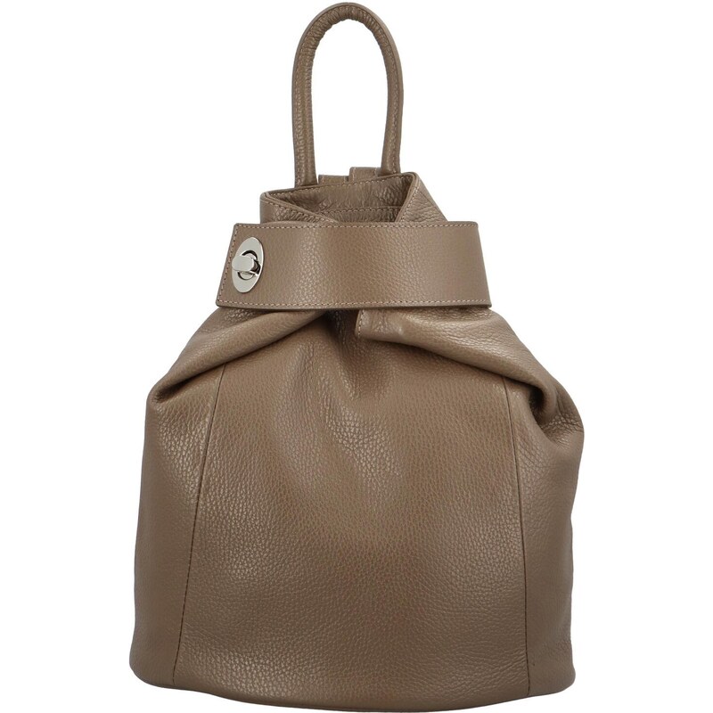 Delami Vera Pelle Dámsky kožený batôžtek taupe - Delami Romance taupe 48936943