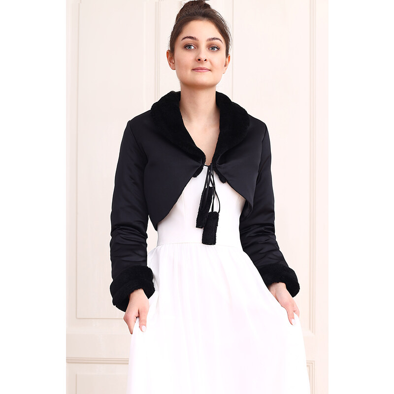 Glara Romantické bolerko v luxusnom vzhľade 48917932