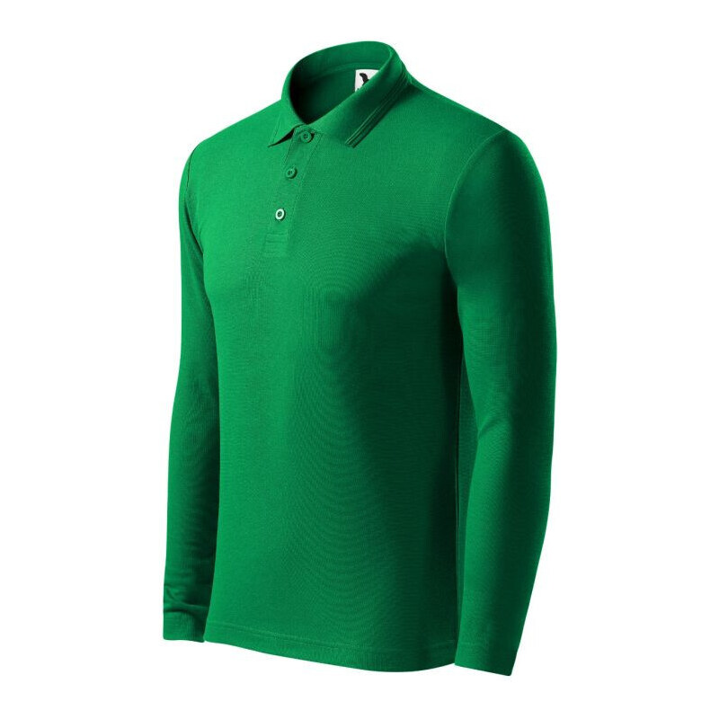 Pánske polo tričko Malfini Pique Polo LS M MLI-22116 trávovo zelené 49793576