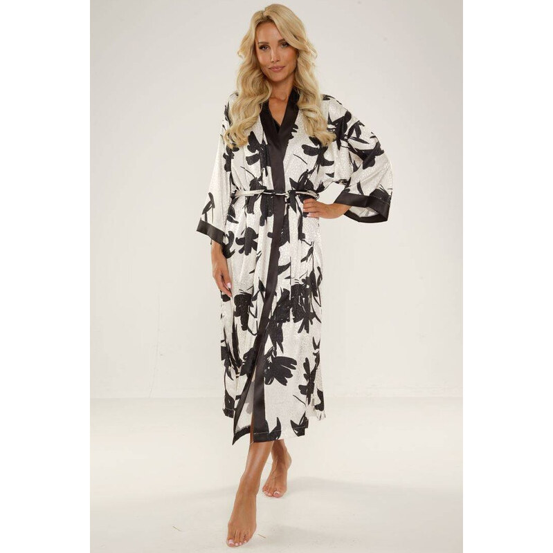 De Lafense 734 Brianna S-2XL dámske dlhé negližé 66690618