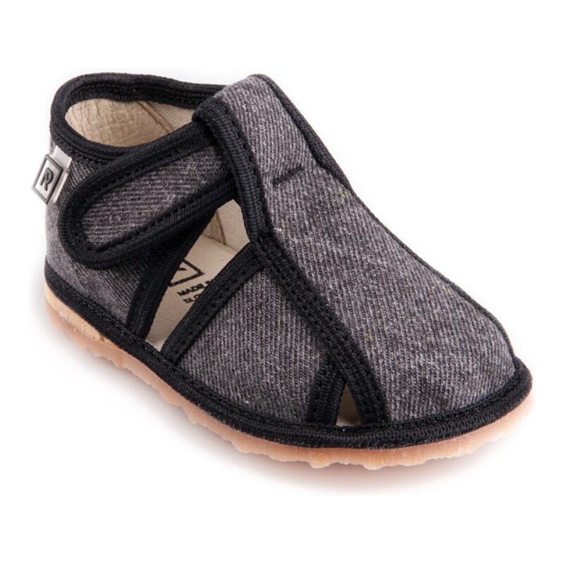 Papučky RAK Čierna DŽÍNSOVINA 46770862