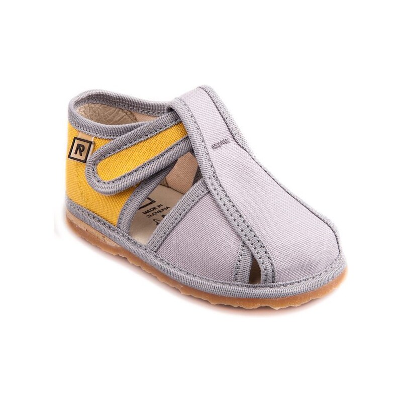 Papučky RAK Šedo žlté 46771165