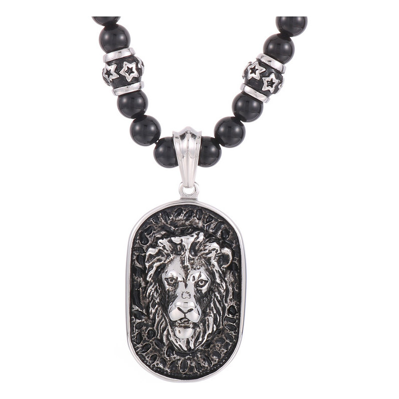 Royal Fashion pánsky náhrdelník Lev KN19395-BD 54217241