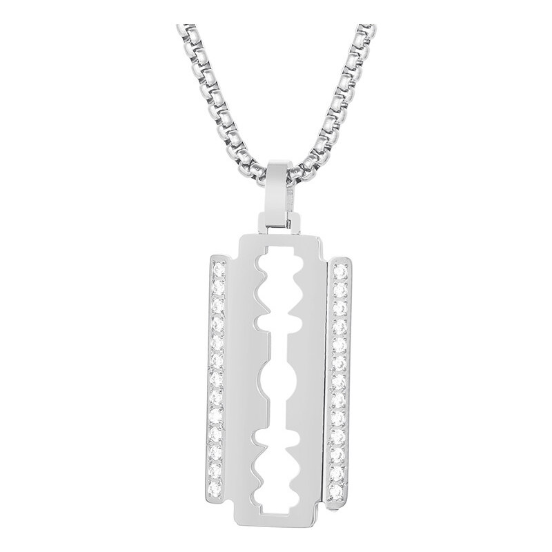 Royal Fashion pánsky náhrdelník Žiletka KN230661-KFC 54217247